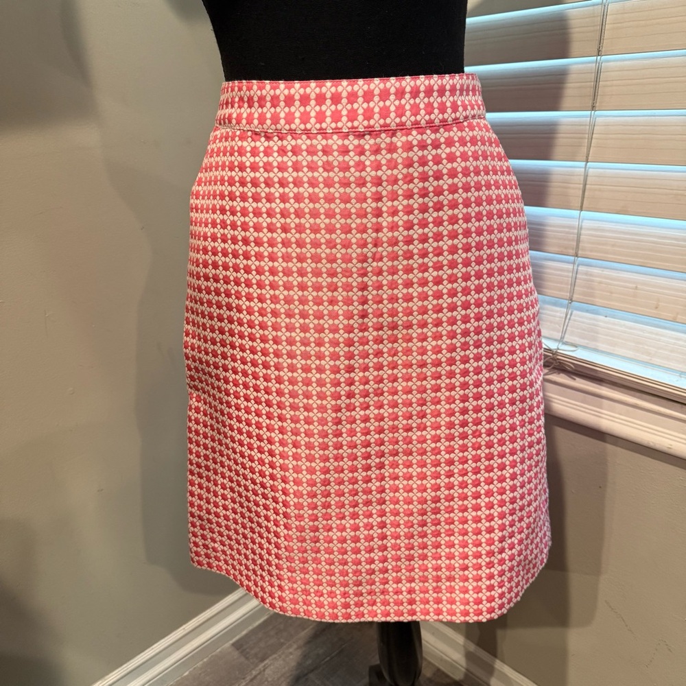 BROOKS BROTHERS 346 Pink & White
Patterned Women's Skirt